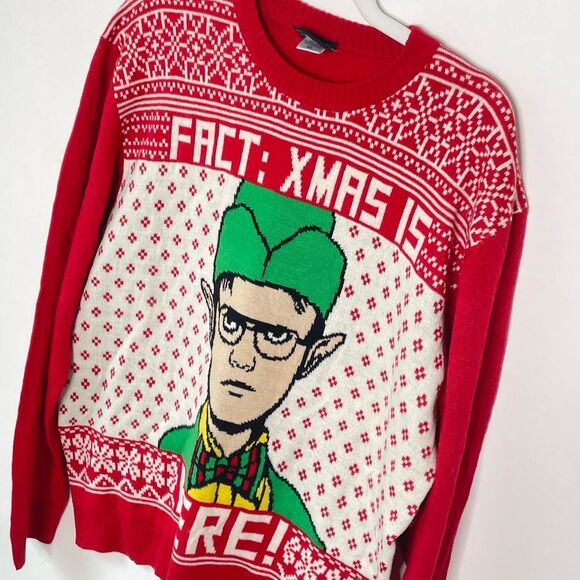 Men's Dwight Schrute The Office Christmas Sweater XL - Picture 5 of 10